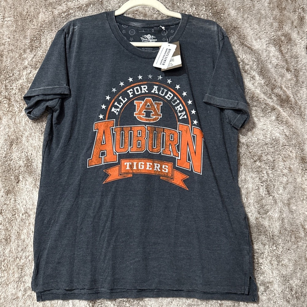 Royce Apparel Auburn Tigers Womens Blue Top T Shirt Size L NWT